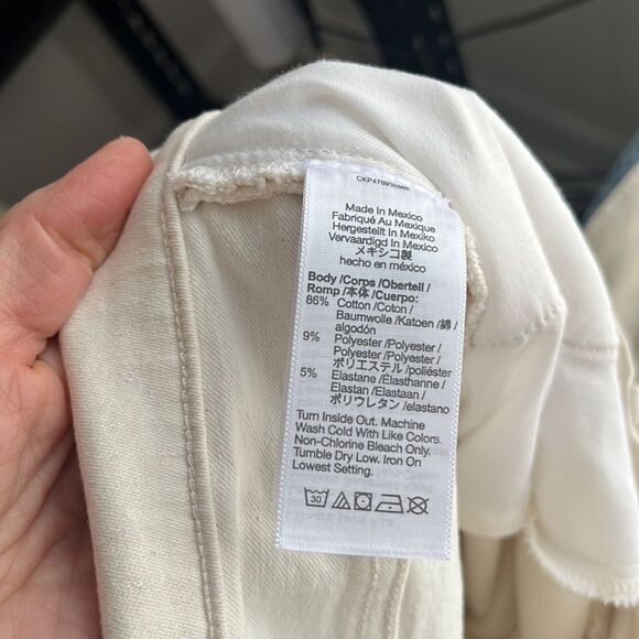 Madewell Midrise Perfect Vintage Jean Womens Size 31 Vintage‎ Canvass White - Picture 6 of 10